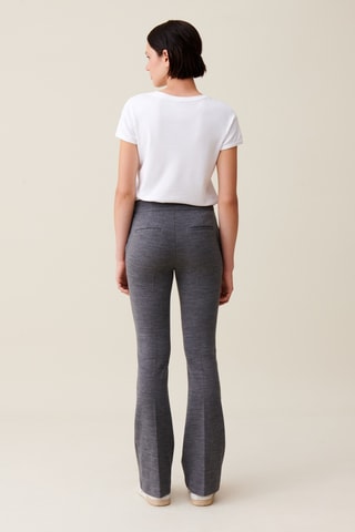 Calças de lã - Cinzento mesclado