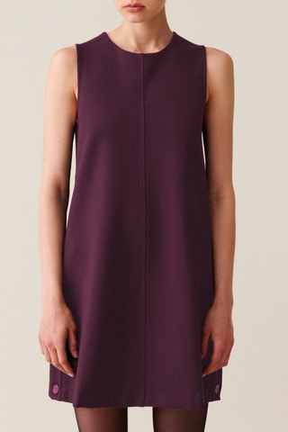 Vestido direito - Bordô