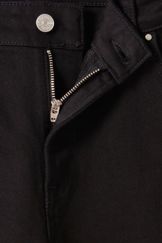 Calças de ganga de cintura alta - Preto