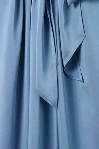 Vestido trapézio - Azul-celeste