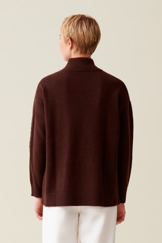 Camisola de lã - Castanho