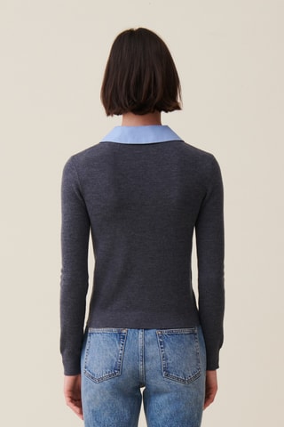 Camisola de lã - Cinzento mesclado