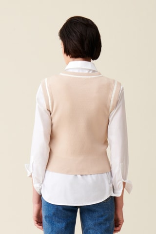 Camisola sem mangas - Bege