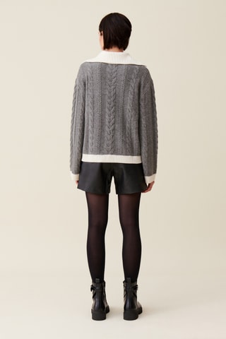 Camisola de lã - Cinzento-claro