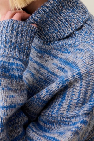 Vestido-camisola em lã - Índigo