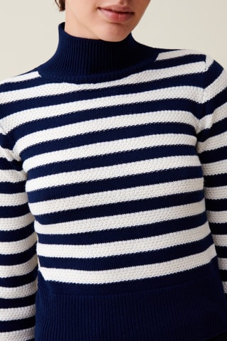 Camisola de lã - Azul-marinho