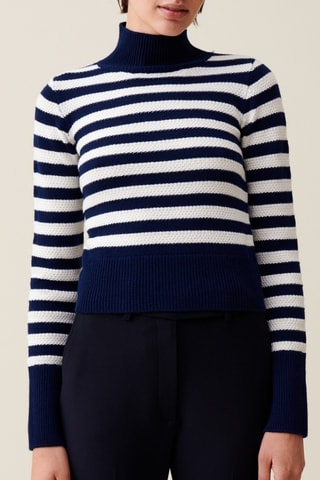 Camisola de lã - Azul-marinho