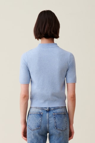 Camisola de lã - Azul-celeste