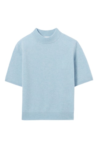 Camisola de lã - Azul-celeste