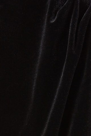 Vestido direito em veludo - Preto