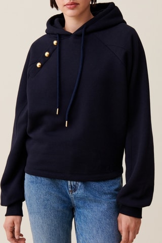 Sweat com capuz - Azul-marinho