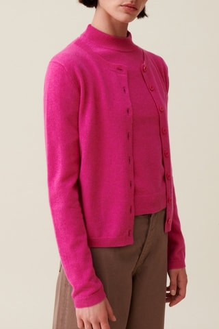Casaco em lã - Rosa