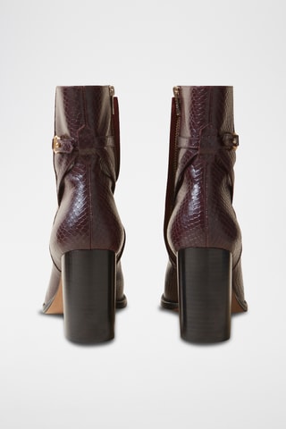 Botins em couro - Bordô