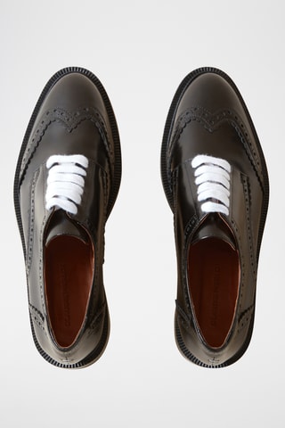 Derbies em couro - Preto