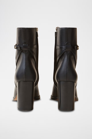 Botins em couro de vitelo - Preto