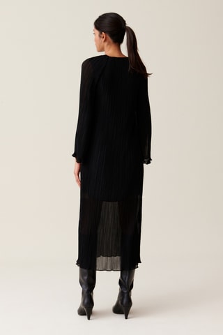 Vestido plissado - Preto