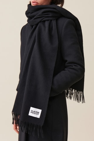 Écharpe de lã - Preto