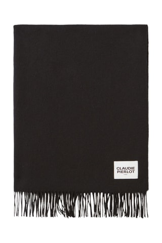 Écharpe de lã - Preto