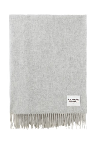 Écharpe de lã - Cinzento-claro mesclado