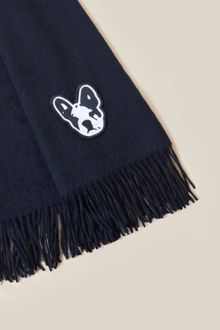 Écharpe de lã - Azul-marinho