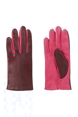 Luvas em couro de cordeiro - Bordô