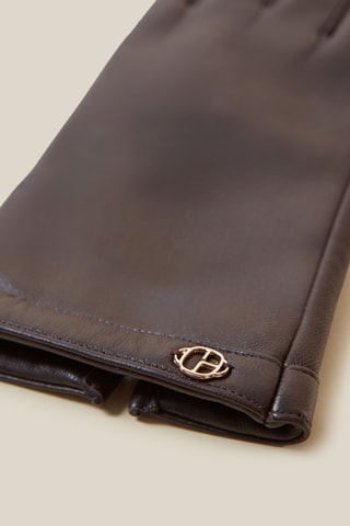 Luvas em couro de carneiro - Castanho