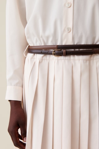 Cinto em couro - Castanho