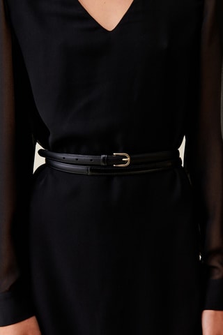 Cinto em couro - Preto