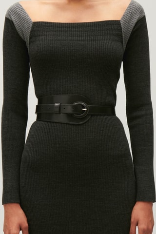 Cinto em couro - Preto