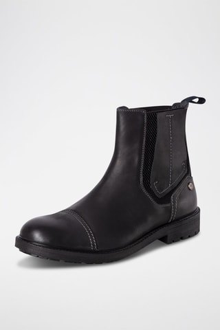 Bottines Chelsea en cuir Forge - Noir