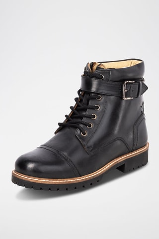 Bottines en cuir Cassia - Noir