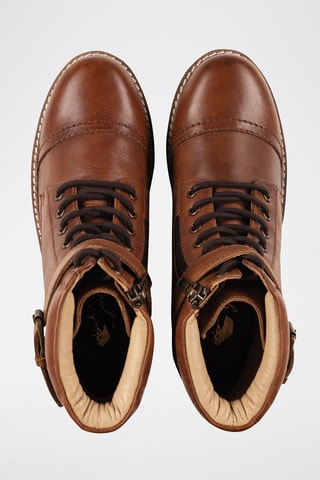 Bottines en cuir Cassia - Camel