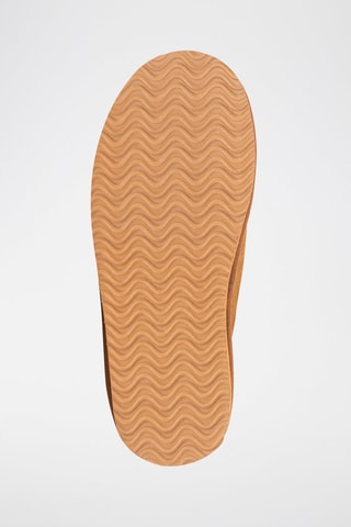 Pantoufles fourrées en cuir de mouton Bootie - Camel