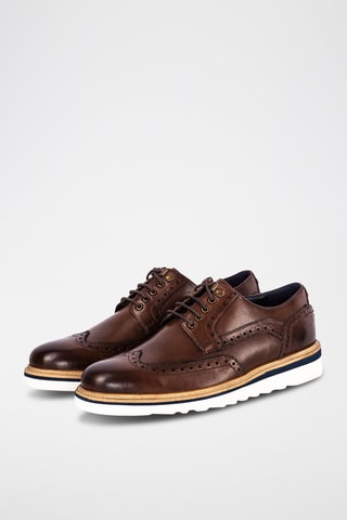 Derbys en cuir Ripley - 
Marron
