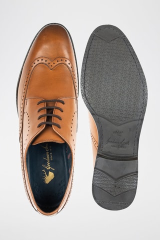 Richelieus en cuir Greenwich - 
Camel