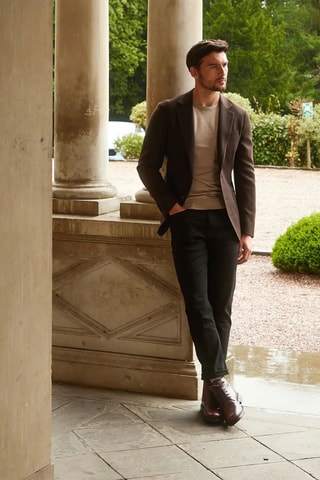 Boots en cuir - Marron