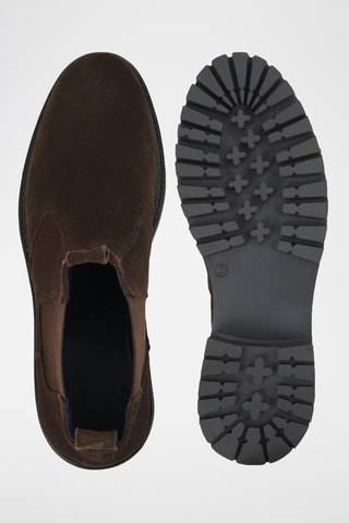 Bottines Chelsea en nubuck - Marron