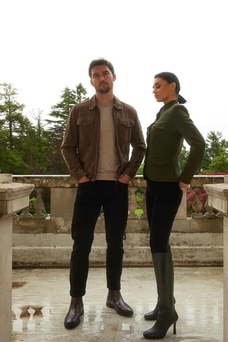 Bottines Chelsea en cuir - Marron