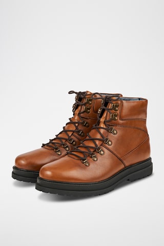 Boots en cuir - Camel