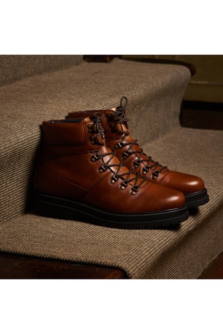 Boots en cuir - Camel