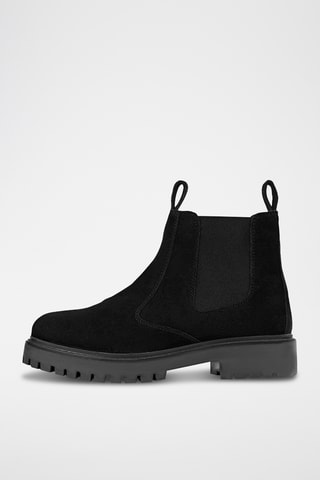 Bottines Chelsea en nubuck - Noir