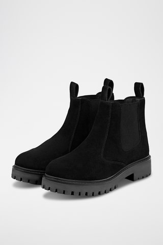 Bottines Chelsea en nubuck - Noir