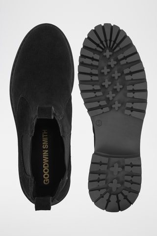 Bottines Chelsea en nubuck - Noir