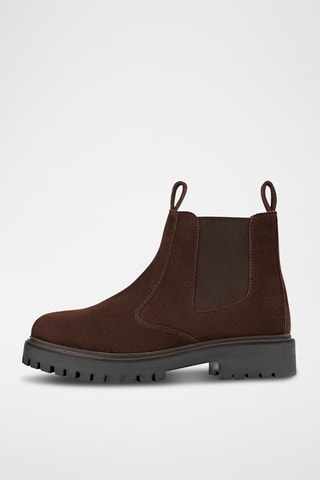 Bottines Chelsea en nubuck - Marron