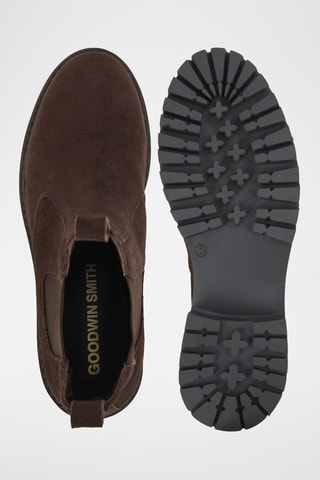 Bottines Chelsea en nubuck - Marron