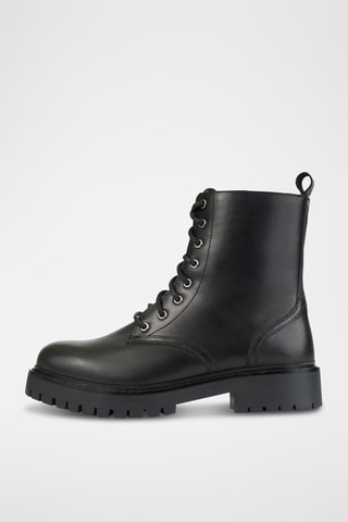 Boots en cuir - Noir