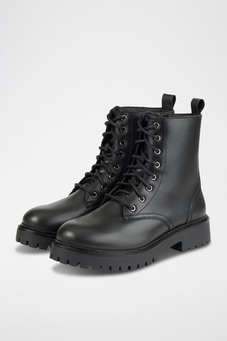 Boots en cuir - Noir