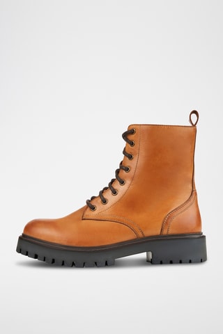 Boots en cuir - Marron