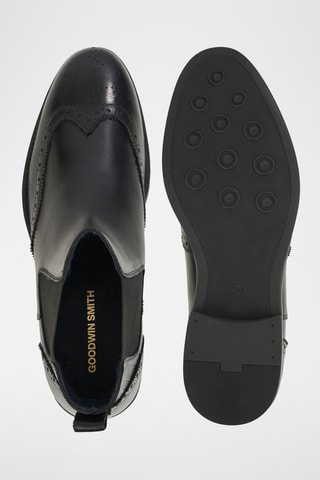 Bottines Chelsea en cuir - Noir