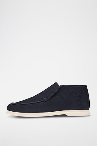 Boots en nubuck - Bleu marine